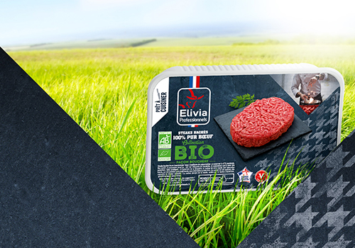 Le partenariat d'Elivia PROFESSIONNELS avec UNEBIO permet de proposer une offre complète de viandes bio en Prêt à découper et Prêt à cuisiner.